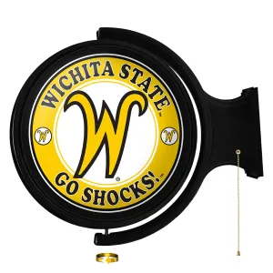 Wichita State Shockers: Script W - Original Round Rotating Lighted Wall Sign