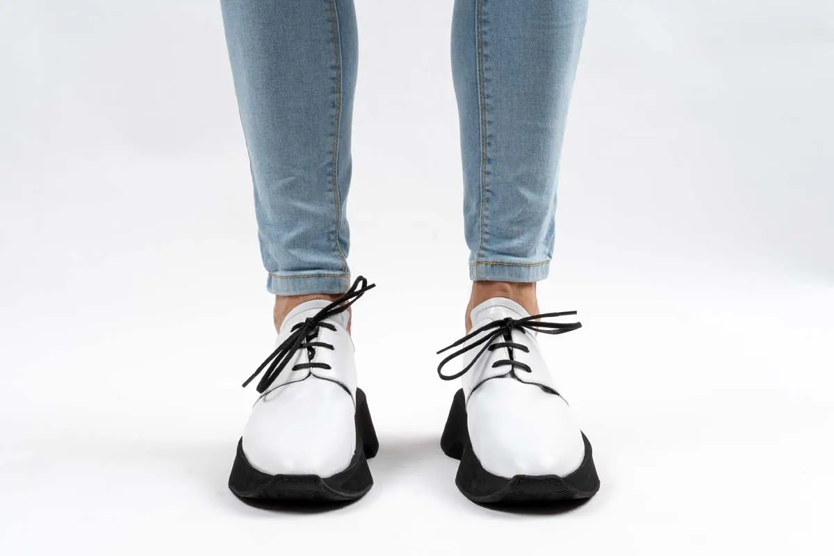 Women - White Leather