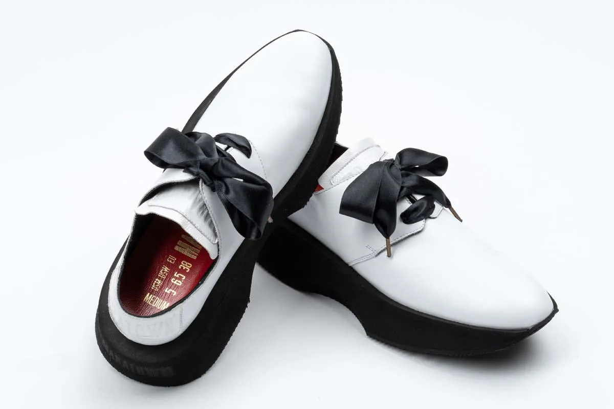 Women - White Leather