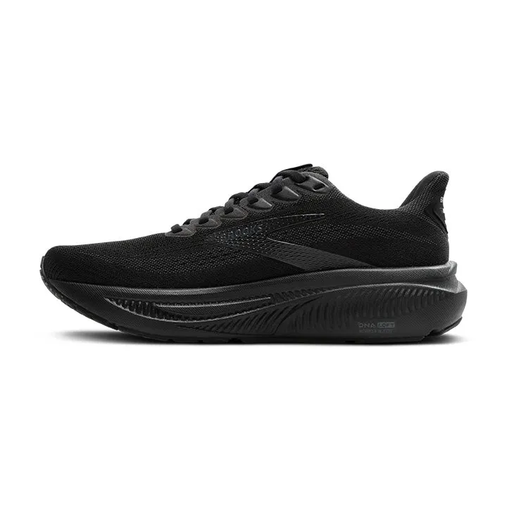 Women's Brooks Ghost 17 Wide 1204311D020 Color: Black/Black/Ebony