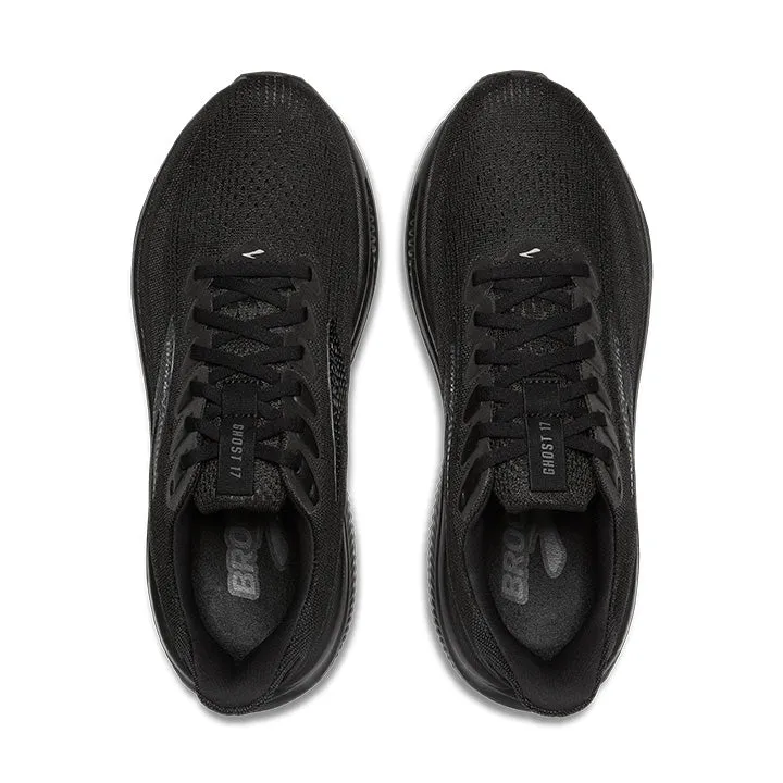 Women's Brooks Ghost 17 Wide 1204311D020 Color: Black/Black/Ebony