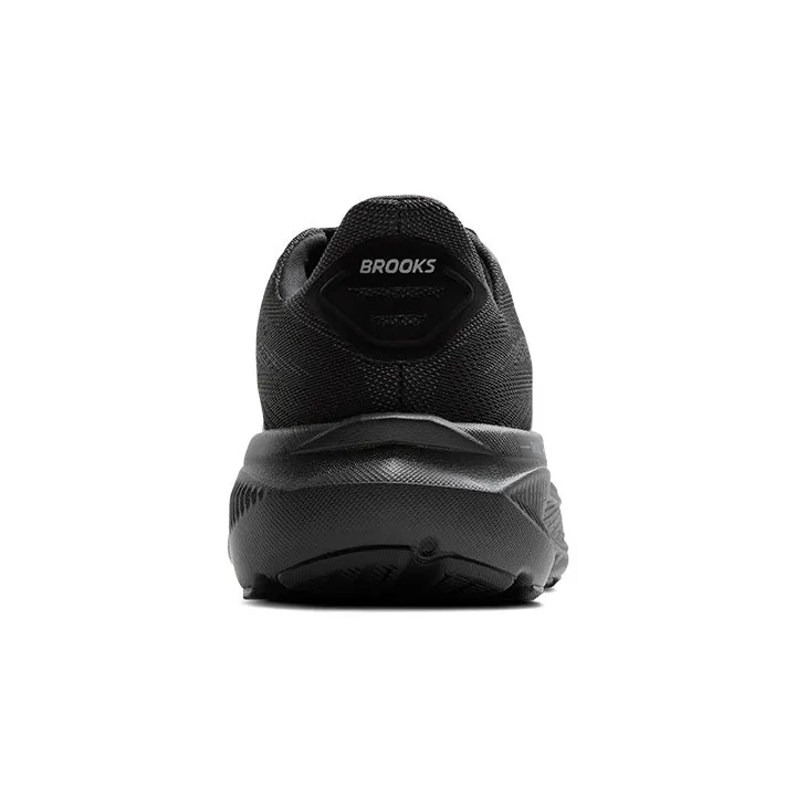 Women's Brooks Ghost 17 Wide 1204311D020 Color: Black/Black/Ebony