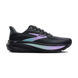 Women's Brooks Ghost 17 Wide 1204311D081 Color:  Grey/Clearwater/Purple