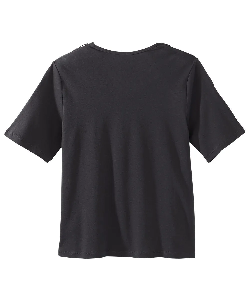 Women's Post Surgery Zipper Closure Recovery Top