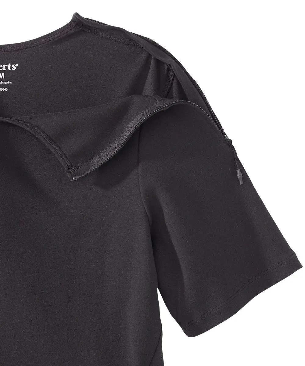 Women's Post Surgery Zipper Closure Recovery Top