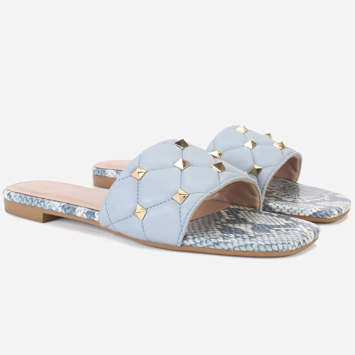 Women's "RAMONA" Decorated Summer Flat Slippers