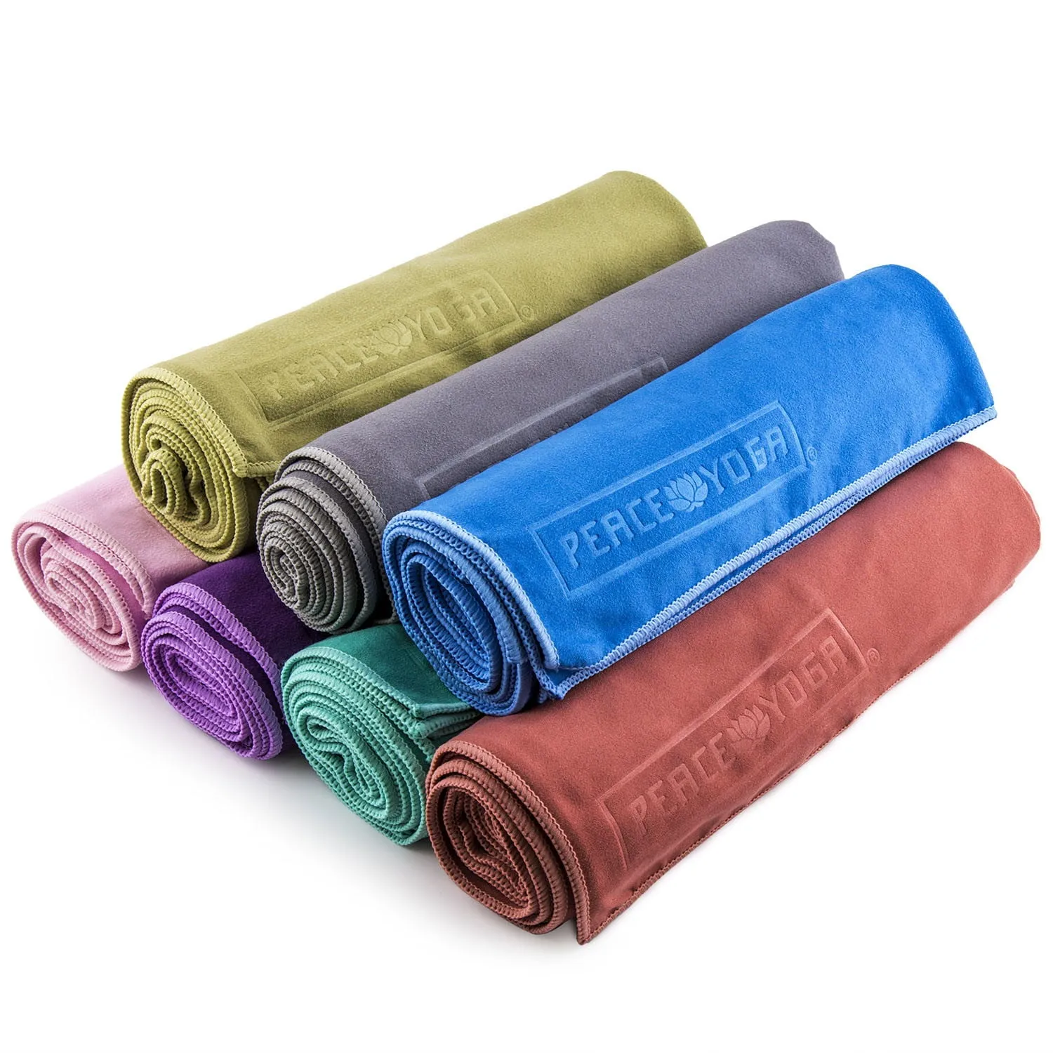 Yoga Non Slip Suede Exercise Towels (2 pack)