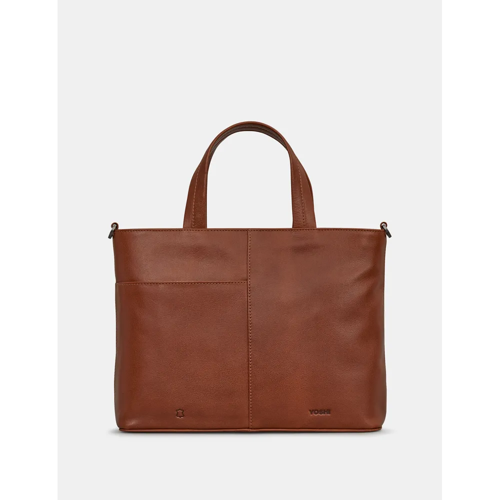 Yoshi Hampton Multiway Brown Leather Grab Bag
