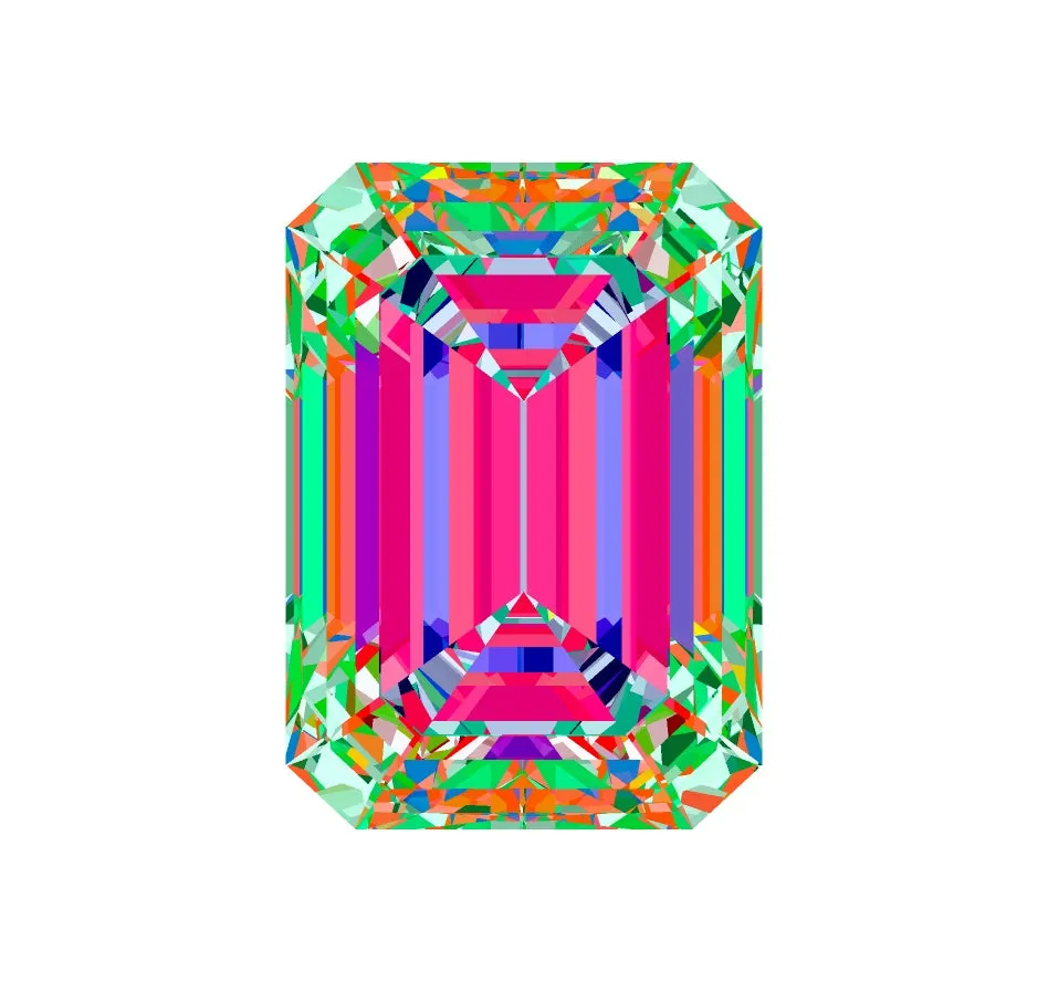 Your Custom Cut 2.21ct I VVS Distinctive Emerald Cut Mined Diamond