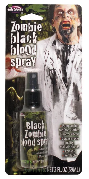 Zombie Black Blood Spray