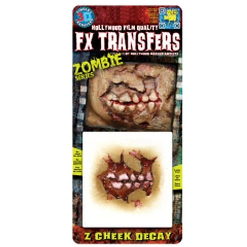 Zombie Cheek Decay - 3D FX Transfer - Small
